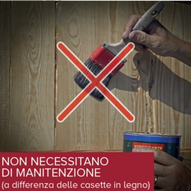 Casetta da Giardino in Resina Tuscany Evo 120 con 2 porte centrali e Pavimentazione inclusa, colore Beige, 137x144x214h cm