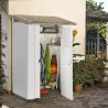 Tuscany Evo 100 Una Porta centrale Casetta da Giardino Beige in resina  95x139x201h cm con Pavimentazione inclusa