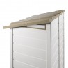 Casetta da Giardino in Resina Tuscany Evo 100 con 2 porte centrali e Pavimentazione inclusa, colore Beige, 95x139x201h cm