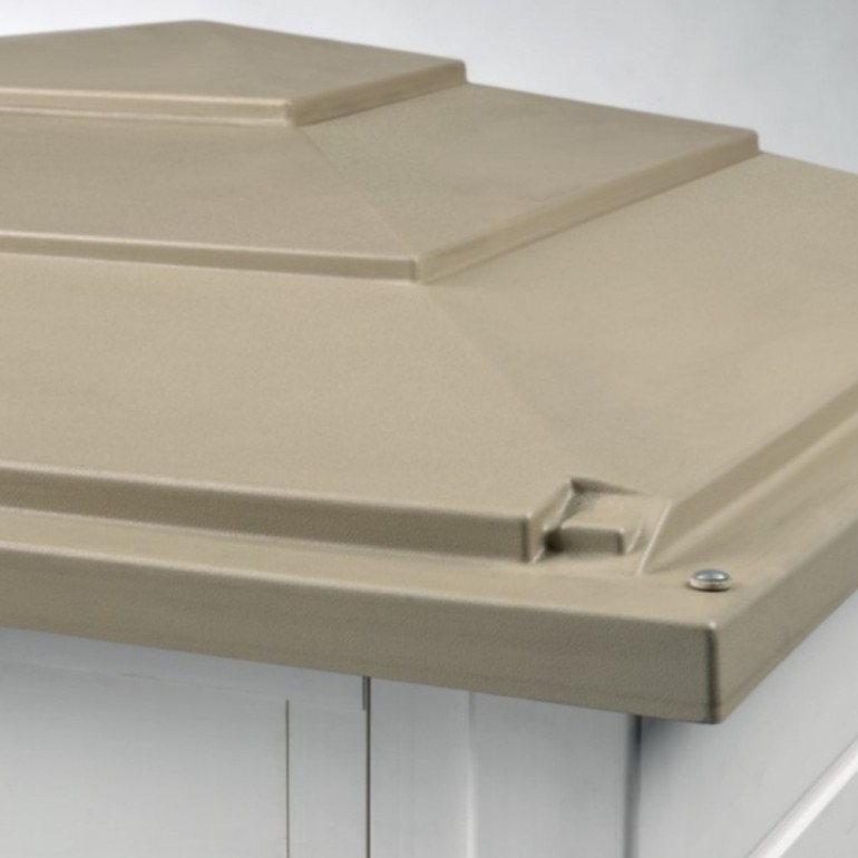 Contenitore da Giardino BOX EVO 200 in resina 212x88x133h cm con Pavimentazione inclusa