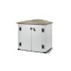 Box da Giardino in Resina Box Evo 100, con Pavimentazione inclusa, 131x88x133h cm