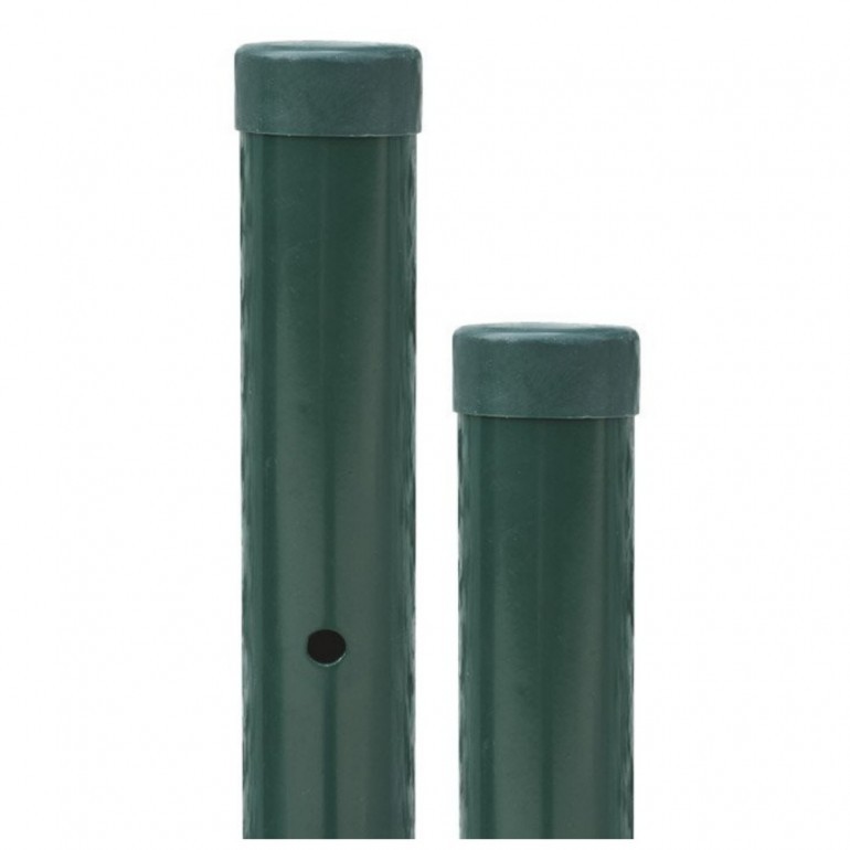 Palo per recinzione elettrosaldata, 125 cm di altezza, colore verde