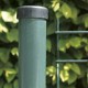Palo per recinzione elettrosaldata, 125 cm di altezza, colore verde