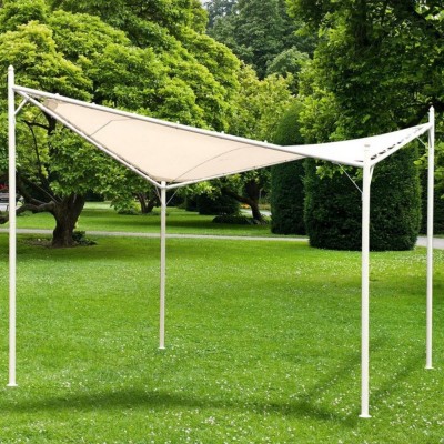 Gazebo Vela con telo, 3,6x3,6 m