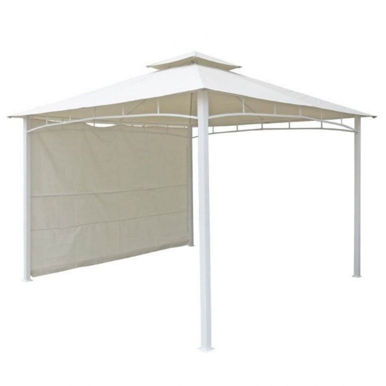 Gazebo ANTIGUA 3,30x3,30 m, colore bianco