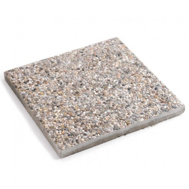 Piastra in Graniglia per ombrellone, 40x40x3,5 cm