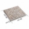 Piastra in Graniglia per ombrellone, 40x40x3,5 cm