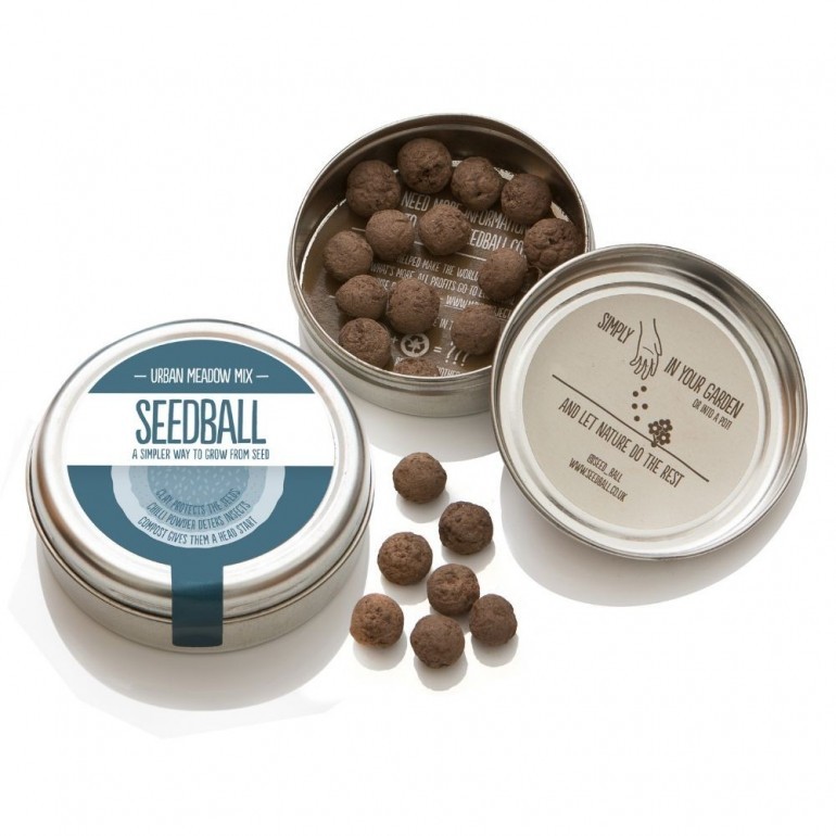 Prato Urbano Seed Balls - Mix di tantissimi fiori di campo di colori misti.  Ideale per la coltivazione in cittﾅ!
