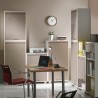Armadio modulare salvaspazio MODULAR 80 in PVC 62,5x35x84,5h cm Beige con serranda scorrevole