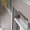 Armadio modulare salvaspazio MODULAR 80 in PVC 62,5x35x84,5h cm Beige con serranda scorrevole