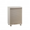 Armadio modulare salvaspazio MODULAR 80 in PVC 62,5x35x84,5h cm Beige con serranda scorrevole
