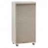 Armadio modulare salvaspazio MODULAR 120 in PVC 62,5x35x120h cm Beige con serranda scorrevole