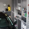 Armadio modulare salvaspazio MODULAR 80 in PVC 62,5x35x84,5h cm Grigio con serranda scorrevole