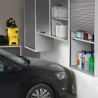 Armadio modulare salvaspazio MODULAR 120 in PVC 62,5x35x120h cm Grigio con serranda scorrevole