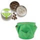 Simpatico kit regalo con 1 Seedball “Miscela Insalata” e 1 vaso in tessuto Bloembagz verde con sei tasche