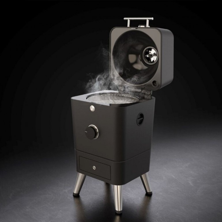 4K Kamado e Affumicatore Everdure by Heston a carbone con accensione elettrica, moderno e tecnologico