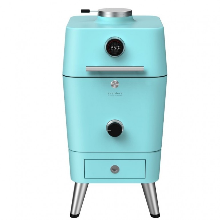 4K Kamado e Affumicatore Everdure by Heston a carbone con accensione elettrica, moderno e tecnologico