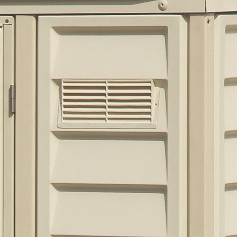 Casetta in PVC Duramate 8'x6' Duramax da giardino e cortile 161 x 240 x 185,5 cm di colore beige/avorio