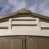 Casetta in PVC Ezooza Duraplus 8'x8' Duramax da giardino e cortile 240 x 247 x 235 cm colore grigio e marrone