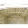 Casetta in PVC SideMate 4'x8' Duramax da giardino e cortile 240 x 247 x 235 cm colore grigio e marrone