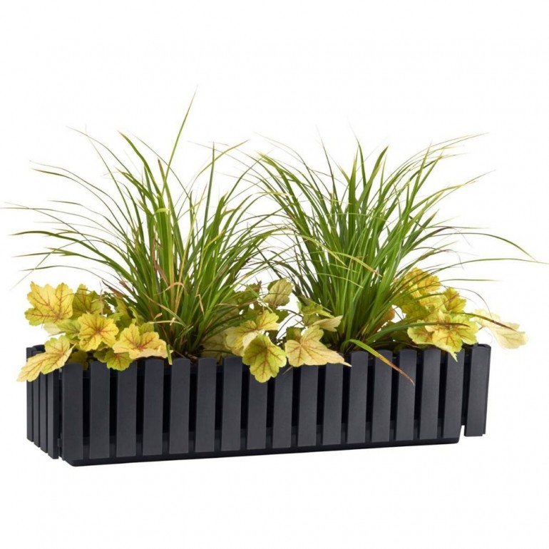 Vaso con Sistema di auto-irrigazione 75x18,5x17 cm FENCY SMART