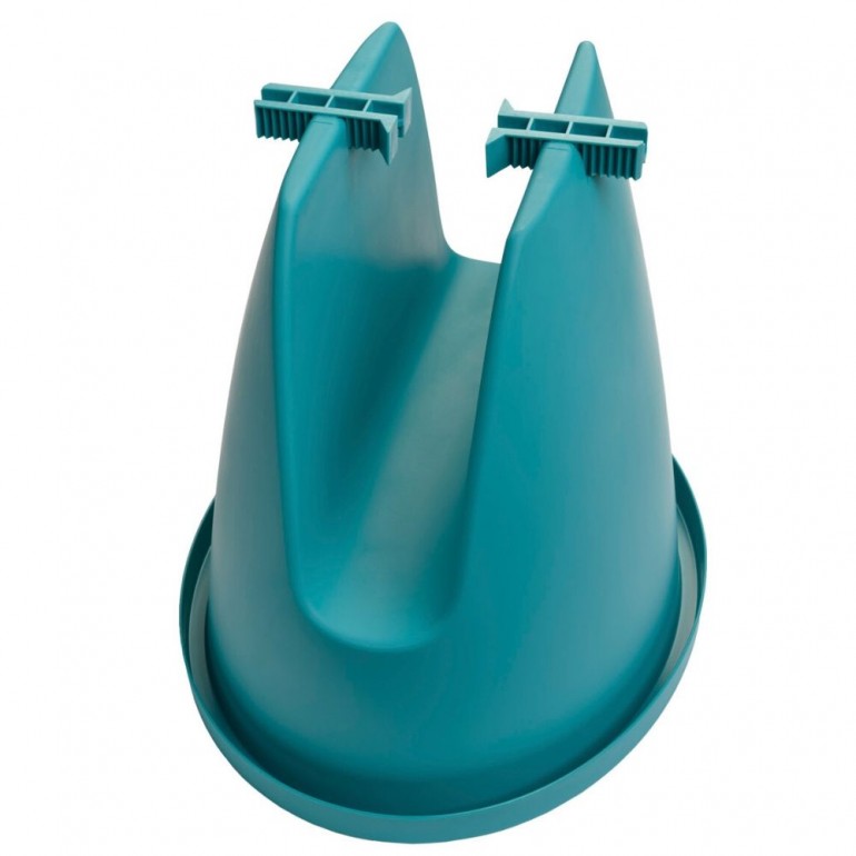Vaso da Balcone e da Ringhiera a Ponte BALCONIA OVI con ganci inclusi, diametro 26 cm