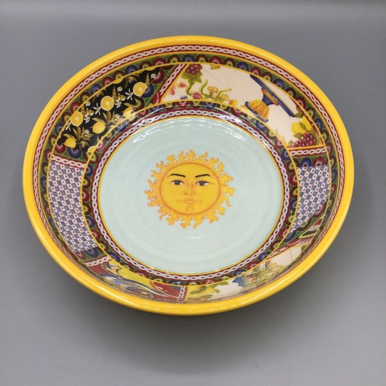 Set di 6 Piatti Fondi in Melamina da 20 cm Santa Rosalia