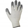 Set di 10 guanti da lavoro SEBA 500NBR ECO: Nylon spalmato in nitrile grigio certificato per il rischio meccanico