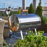 Smoker in Acciaio Inox. Affumicatore elettrico Muurikka PRO 1100 watt, 25 x 50 cm, superficie di cottura 24 x 42 cm