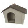 Cuccia plastica cani grandi 98 x 78 x 75 cm in resina per cani taglia grande esterno large tortora e beige