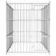 Grande recinzione per cani recinto box in acciaio da esterno Ezooza Bergamo 300 x 150 x 185 cm