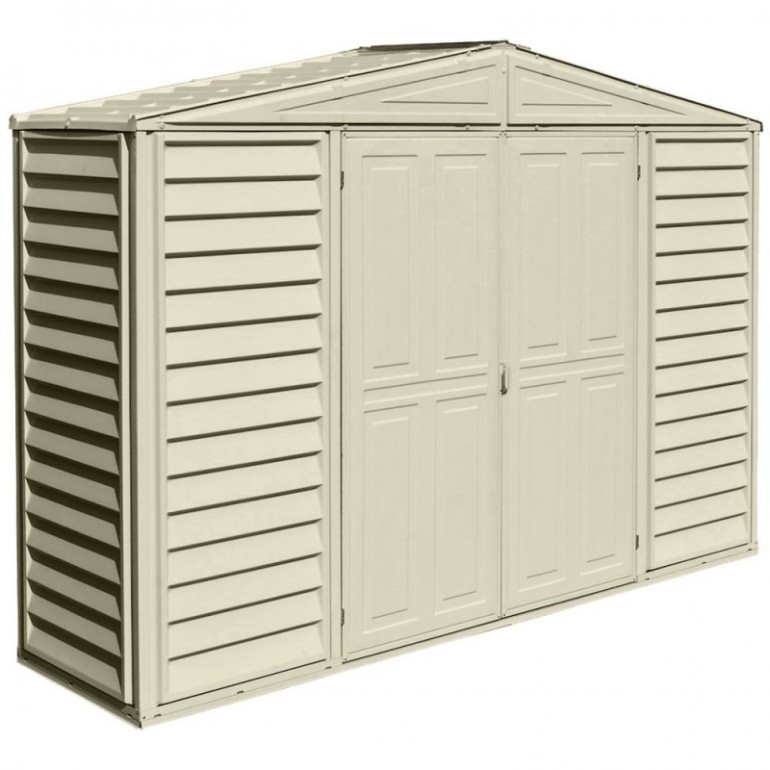 Casetta in PVC StoreMax 7'x7' Duramax da giardino e cortile 206 x 200 x 235 cm colore grigio e marrone