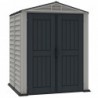 Casetta in PVC Yardmate Plus 5'x5' Duramax da giardino e cortile 161 x 171 x 210 cm colore grigio