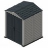 Casetta in PVC Yardmate Plus 5'x5' Duramax da giardino e cortile 161 x 171 x 210 cm colore grigio