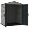 Casetta in PVC Yardmate Plus 5'x5' Duramax da giardino e cortile 161 x 171 x 210 cm colore grigio