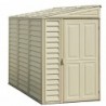 Casetta in PVC SideMate 4'x8' Duramax da giardino e cortile 122 x 240 x 188 cm colore beige/avorio