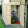 Casetta in PVC SideMate 4'x8' Duramax da giardino e cortile 122 x 240 x 188 cm colore beige/avorio