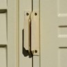 Casetta in PVC SideMate 4'x8' Duramax da giardino e cortile 122 x 240 x 188 cm colore beige/avorio