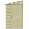Casetta in PVC SideMate 4'x8' Duramax da giardino e cortile 122 x 240 x 188 cm colore beige/avorio