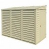 Casetta in PVC SideMate 4'x8' Duramax da giardino e cortile 122 x 240 x 188 cm colore beige/avorio