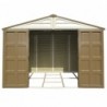 Casetta in PVC WoodBridge 10,5'x8' Duramax 325 x 240 x 233 cm da giardino e cortile in plastica colore beige/avorio e marrone