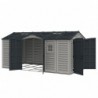 Casetta grande garage in PVC Apex Pro PLUS 15'x8' Duramax da giardino e cortile 476 x 246 x 235 cm colore grigio
