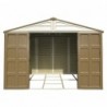 Casetta in PVC grande WoodBridge 10,5'x13' Duramax 325 x 398 x 233 cm da giardino e cortile in plastica beige/avorio e marrone