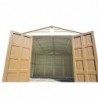 Casetta in PVC grande WoodBridge 10,5'x13' Duramax 325 x 398 x 233 cm da giardino e cortile in plastica beige/avorio e marrone