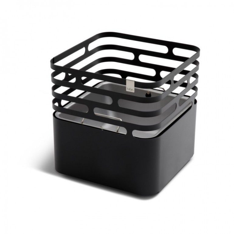 CUBE Höfats braciere da esterno corten design con griglia barbecue con accessori