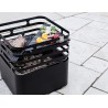 CUBE Höfats braciere da esterno corten design con griglia barbecue con accessori