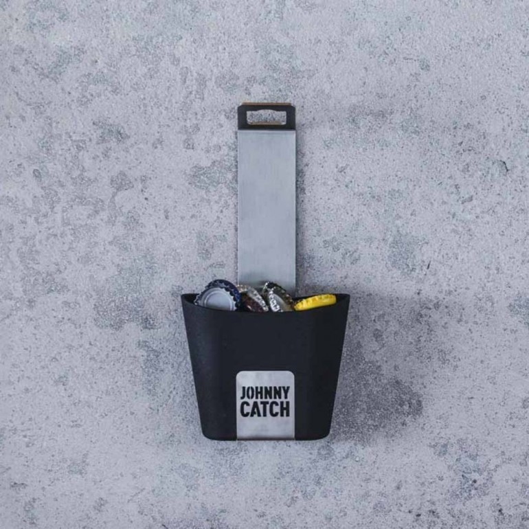 Höfats apribottiglie Jhonny Catch magnetico da parete idea regalo con contenitore