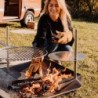 Hoefats TRIPLE 90 Braciere design in corten da esterno arredo giardino