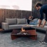 Hoefats TRIPLE 90 Braciere design in corten da esterno arredo giardino