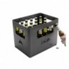 Höfats braciere BEER BOX braciere da esterno e griglia in corten smaltato nero design cassa della birra anche da campeggio